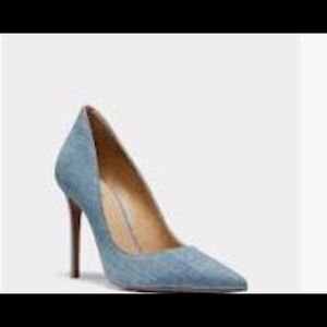 Michael Kors Women's Blue Keke Denim Pump